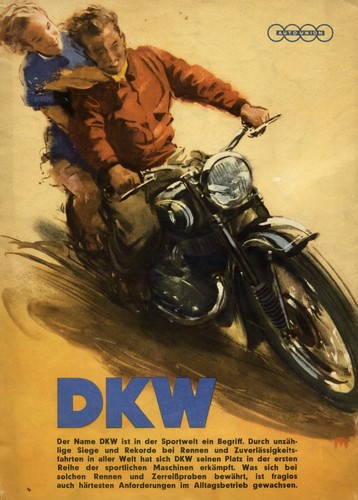 Dkw motorrad reklame 1952 - xl,