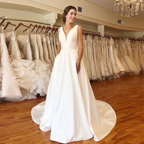 Brautkleid ausschnitt - brautkleid, v-ausschnitt