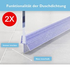 2 x100cm Duschdichtung Ersatz