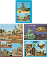 5 DDR Ansichtskarten /