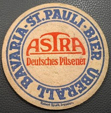Alter Bierdeckel --- Astra Brauerei Hamburg
