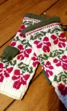 Traumstulpen Grün Pink Wolle