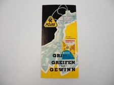 Atlas 601 602 1002 1500 Anbaugerät Kran Bagger Greifer Prospekt 1957