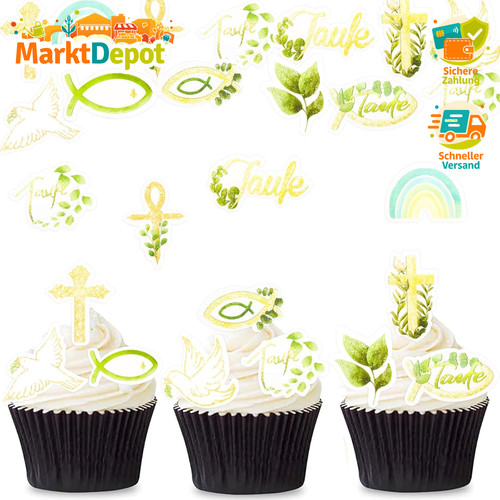 Cupcake topper essbar - essbar, 48