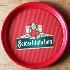 Feldschlösschen Brauerei Dresden Serviertablett Bier frühe 1990er J. rutschfest