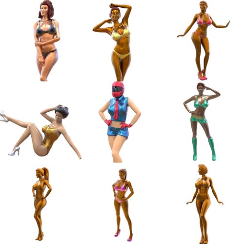 Grid girls boxenluder figuren - boxenluder,