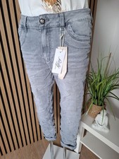 ❤️ Jewelly wie Karostar BAGGY Boyfriend Jeans Hose in Grau JP8385 XS - XL