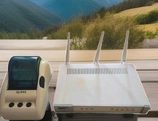 Zyxel n4100 mit drucker und - n4100,