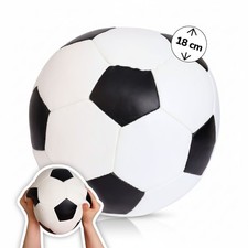 Softball Ø 18 cm schwarz-weiß | extra weicher Spielball | Fußball für Kinder
