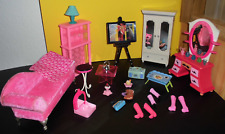 * * Mattel * BARBIE * kleines Wohnzimmer Spielset * in Rosa *