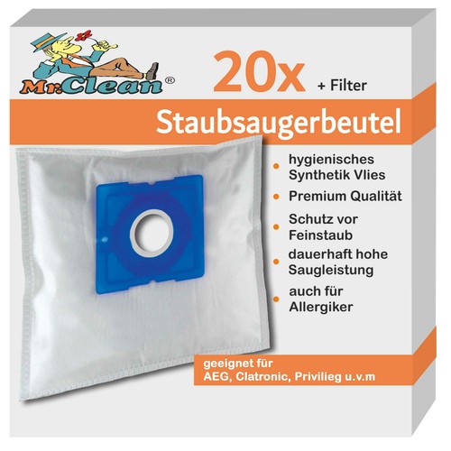 Clean staubsaugerbeutel - 20, mr.clean