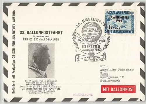 164047 österreich ballonpost - 164047),
