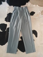H&M H M Anzughose Hose Bundfaltenhose grau 32 XXS