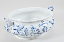 N92Q96- Meissen Zwiebelmuster Porzellan Terrine 2 Schleifstriche 
