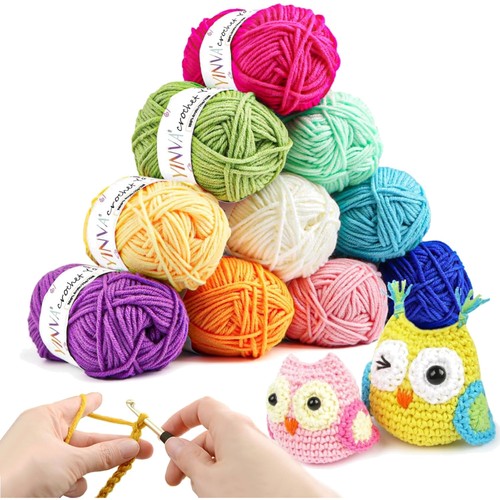 Häkelgarn bunt farben 25g - 10,