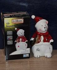 LED Deko Figur Eisbär mit Flacker und Farbwechselfunktion Weihnachten