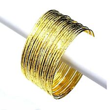 Indische Armreifen Set Ø7cm Bracelet Armband Bollywood Choorian Bangles Gold