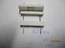 3 Stück 10 Ohm  10W  Widerstand Lastwiderstand gebraucht geprüft
