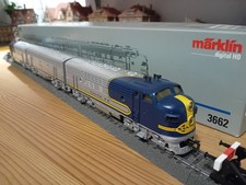 Märklin H0 3662 US Diesellokomotive  GM EMD  F 7 ,, Santa Fe Railway " Defekt !!