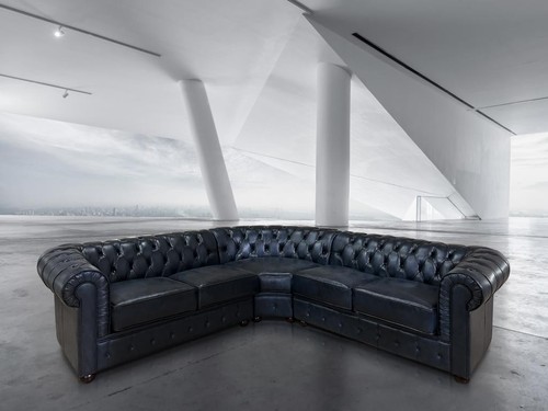 Luxus chesterfield ecksofa - chesterfield,