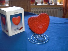 OVP - Glitzer Herz Lampe rot 27cm - Herzlampe Leuchte Nachtlicht Stimmungslicht