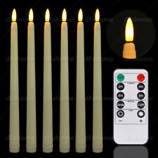 6 Stk flackernd flammenlose LED Stabkerzen Kerzen Licht mit Timer Fernbedienung