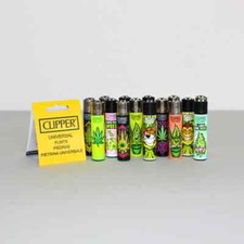 Original Clipper Feuerzeug 15 x Clipper mit Hanfmotive (Weed) Collector Mix
