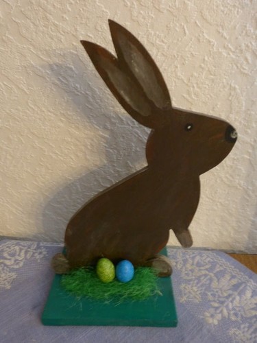 Osterhase holzfigur ostern - osterhase,