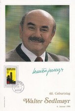 Philswiss Autogramm - Walter Sedlmayr - limitiert