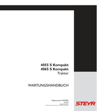 Steyr 4055 4065 S Kompakt Traktor Reparaturhandbuch Werkstatthandbuch