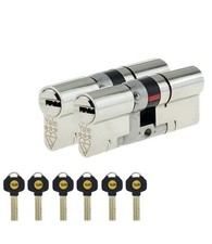 Yale Eurozylinder Türschloss AS Platinum TS007 3* Sternschlüssel A wie 50-50