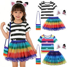 Kinder Mädchen Regenbogen