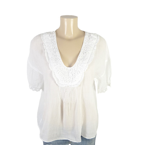 Zara bluse tunika häkelspitze - bluse,