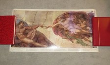Michelangelo Erschaffung des Adam Poster Kunstdruck Bild 50x83cm-