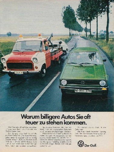 Volkswagen golf reklame - golf, i