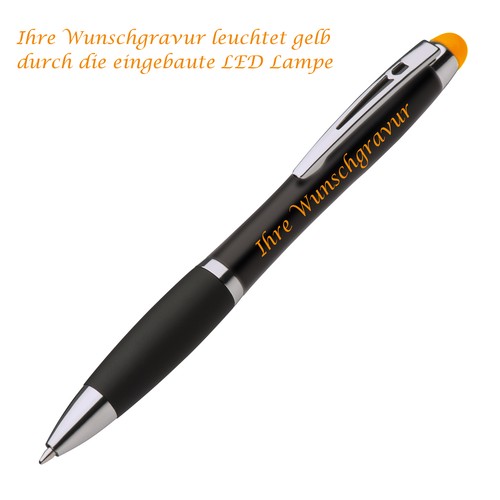 Touchpen leucht kugelschreiber - touchpen, leucht-kugelschreiber