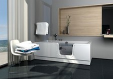 Badewanne Puerta mit Tür / Einstieg rechts 170 x 80 cm, weiß