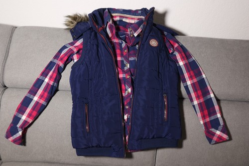 Set steppweste bluse - set,