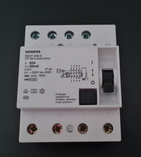 Siemens 63A/30mA 400V 4-polig