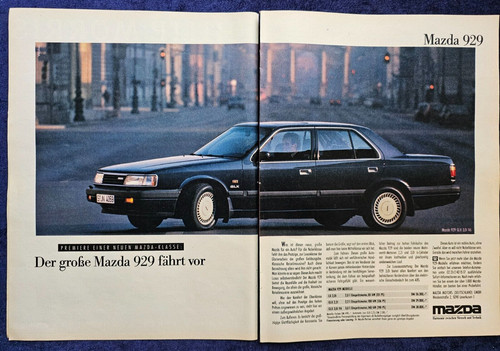 Mazda 929 glx v6 - mazda, 3,0i