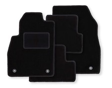 Schwarze Velours-Fußmatten