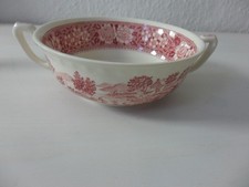 V & B Villeroy & Boch Mettlach Rusticana Rot Keramik Suppentasse Landhaus
