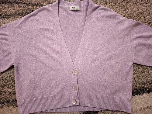 Fliederfarbene strickjacke - fliederfarbene,