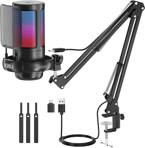 Gaming microphone rgb - pc, microphone,