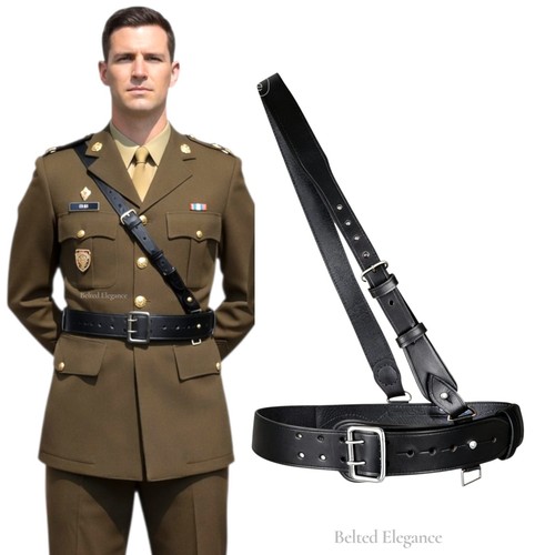Sam browne gürtel schwarz - sam,