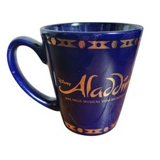 Tasse Aladin Musical Sammler Becher Disney Blau Gold Rar Merch Geschenk