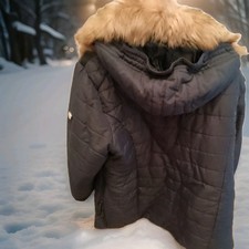 Damen Wattiere Winterjacke Mit