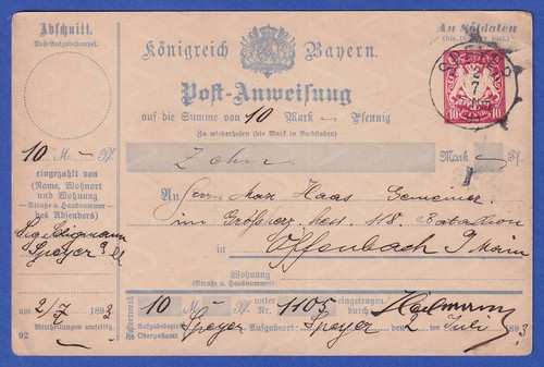 Bayern postanweisung - bayern, ga