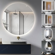 60/80cm LED Badspiegel mit