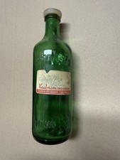 Antike Apoteke Glass Flasche Glasflasche mit Original Etikett Vintage